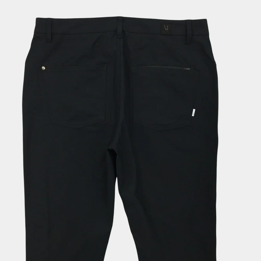 Vuori Men Black Meta Pant Performance Trousers Chino Style Size 33